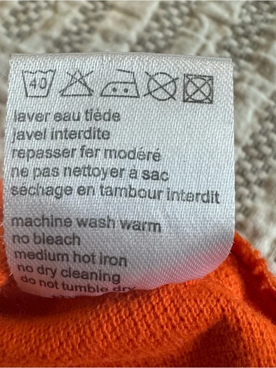 🧡 Lacoste Orange Polo Shirt – Size 4 (Made in France) 🧡 - Picture 7 of 8